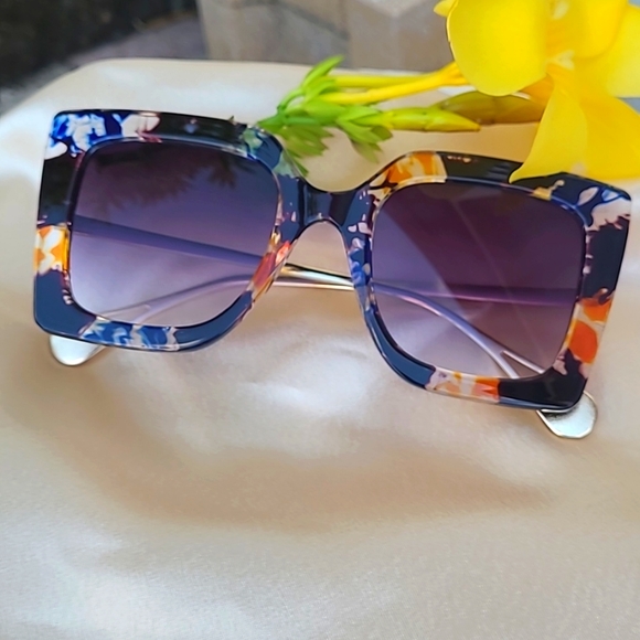 Squares Sunglasses Retro Fashion Designer Gradient Ocultos de Sol - Picture 3 of 14